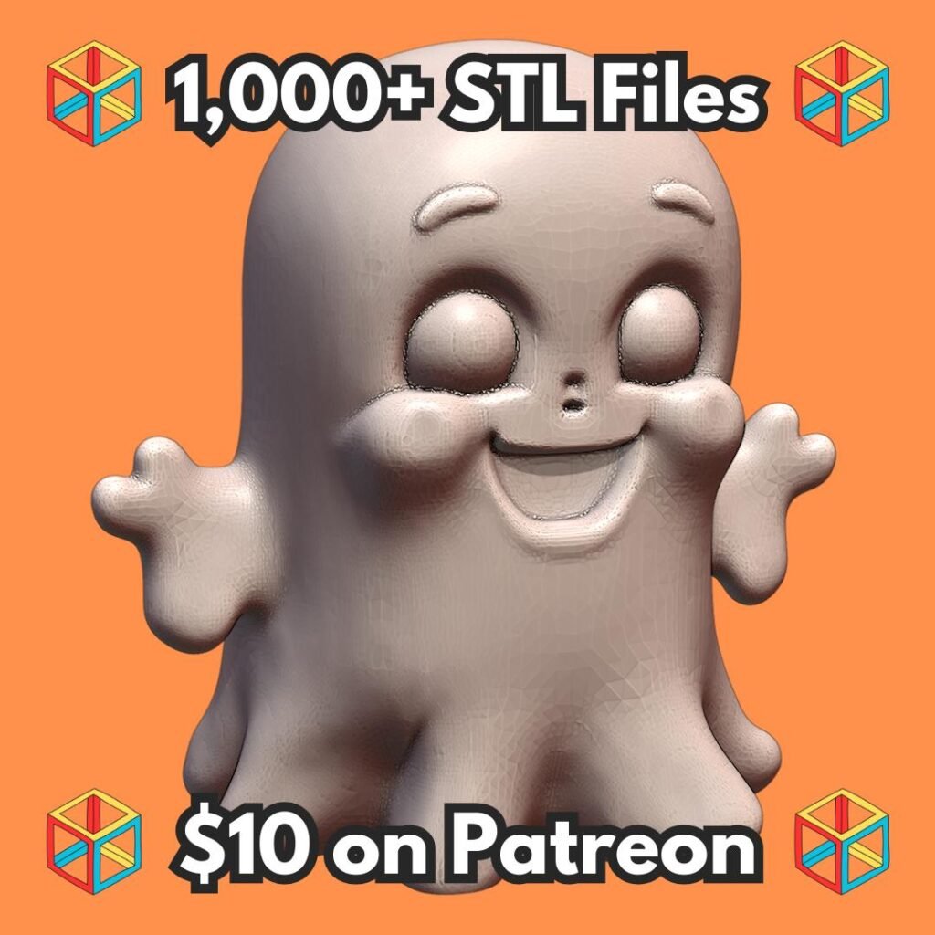 Cheerful Ghost Figurine for Halloween Table Display MineeForm FDM 3D Print STL File