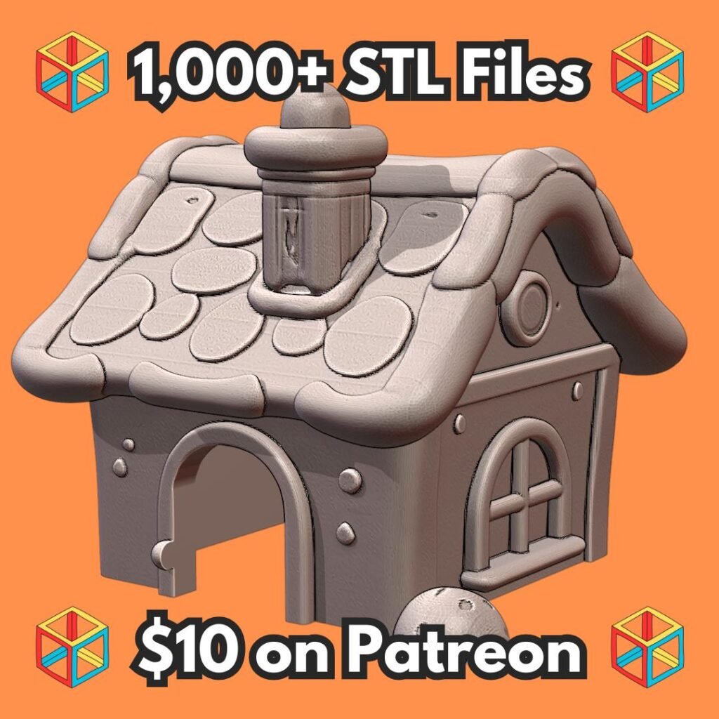 Cottage Inspired Rustic Pet Hide House for Small Animals MineeForm FDM 3D Print STL File