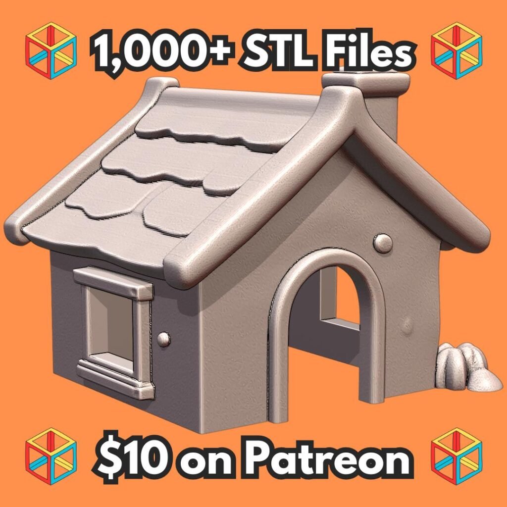 Cozy Cottage Pet Hide with Classic Roof Design for Small Animals MineeForm FDM 3D Print STL File