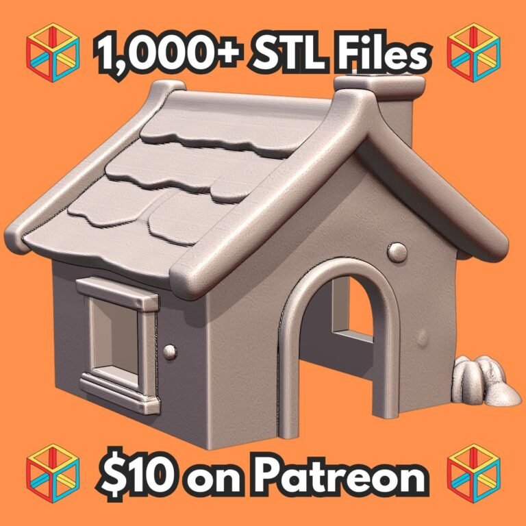 Cozy Cottage Pet Hide with Classic Roof Design for Small Animals MineeForm FDM 3D Print STL File