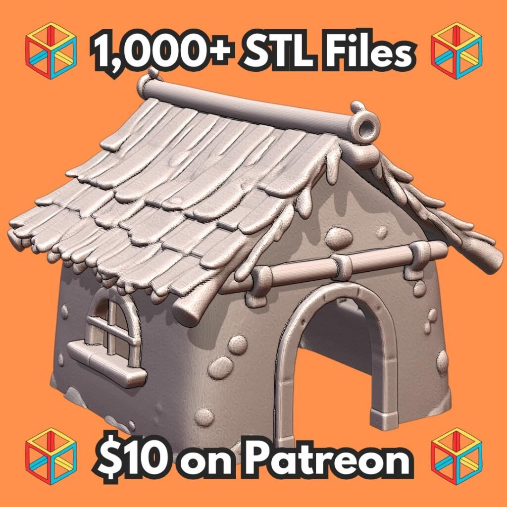 Cozy Cottage Shaped Pet Hide for Small Animals MineeForm FDM 3D Print STL File