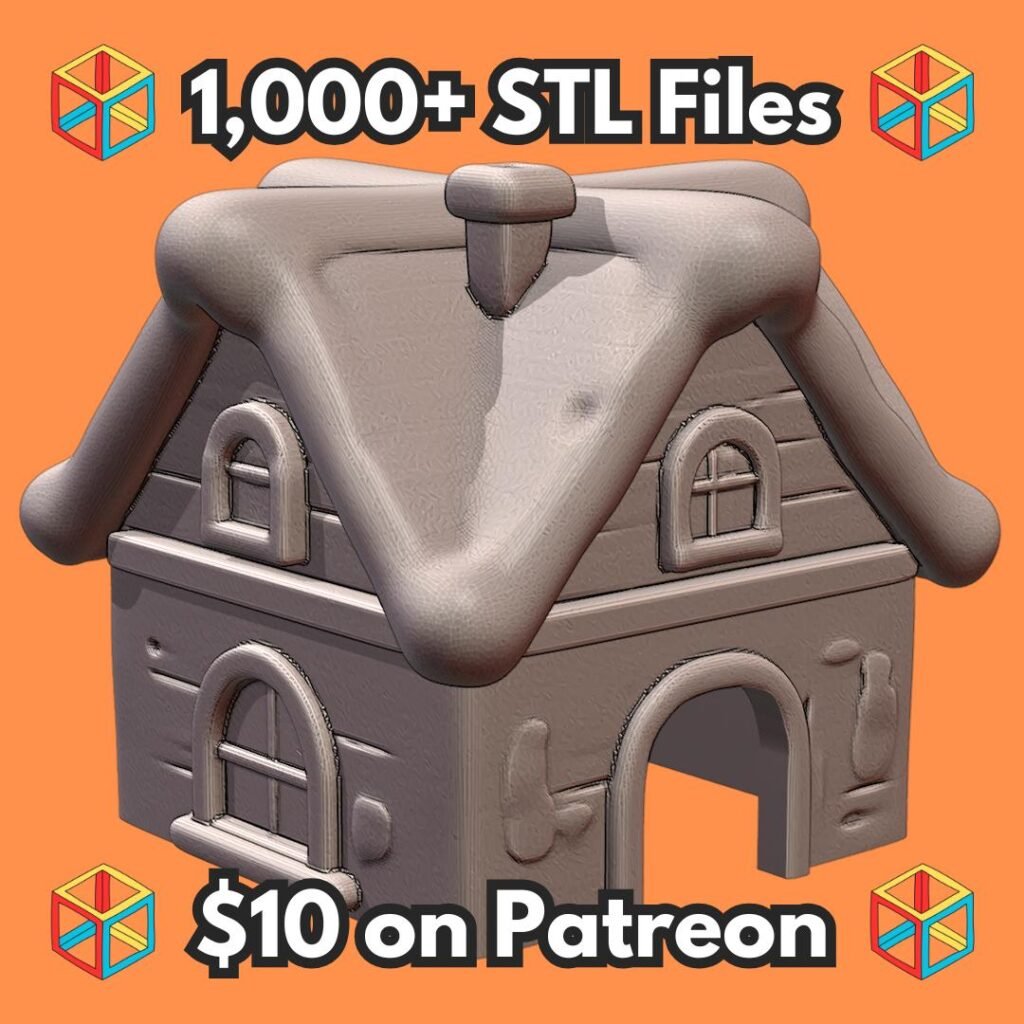 Cozy Cottage Winter Theme Pet Hide for Small Animals MineeForm FDM 3D Print STL File