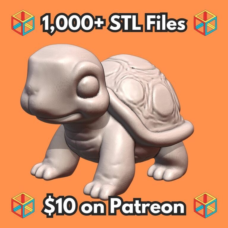 Cute Baby Tortoise Figure MineeForm FDM 3D Print STL File