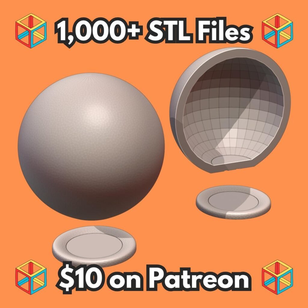Decorative Sphere with Hidden Compartment for Valuables (Requires Pausing During Print) MineeForm FDM 3D Print STL File