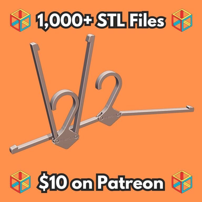Easy to Use Collapsible Arrow Hanger for Quick Shirt Hanging MineeForm FDM 3D Print STL File