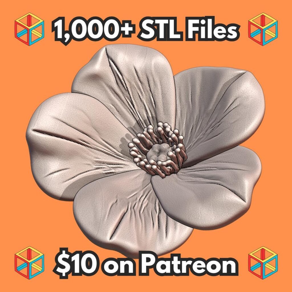Elegant Metallic Flower Decor for Modern Home Design MineeForm FDM 3D Print STL File