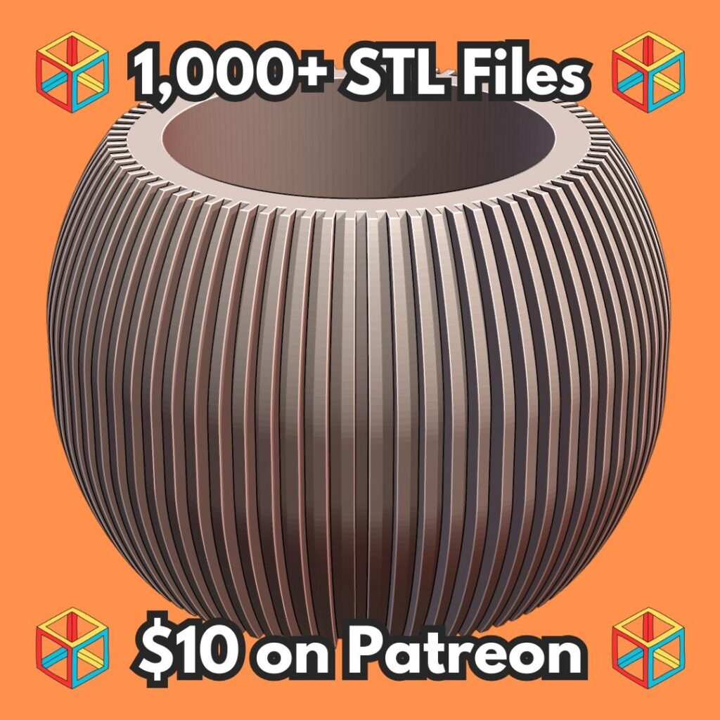 Elegant Ribbed Round Planter for Modern Indoor Decor MineeForm FDM 3D Print STL File