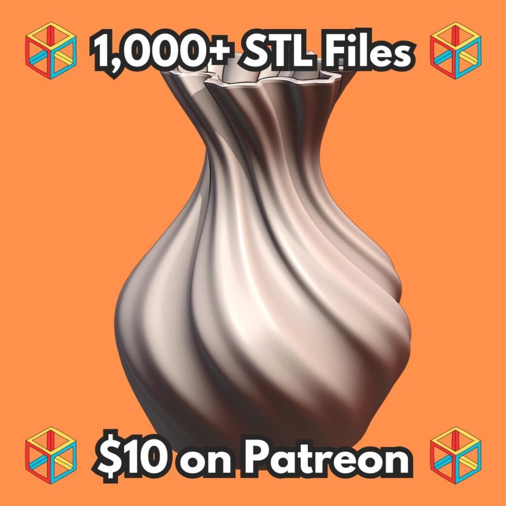 Elegant Swirl Design Planter with Ruffled Edge MineeForm FDM 3D Print STL File