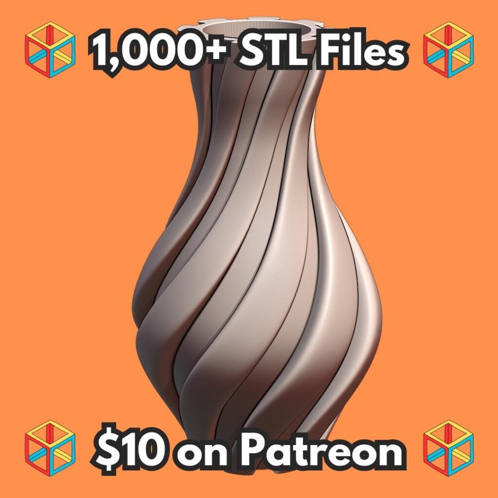 Elegant Swirling Planter with Curved Ribbed Design MineeForm FDM 3D Print STL File