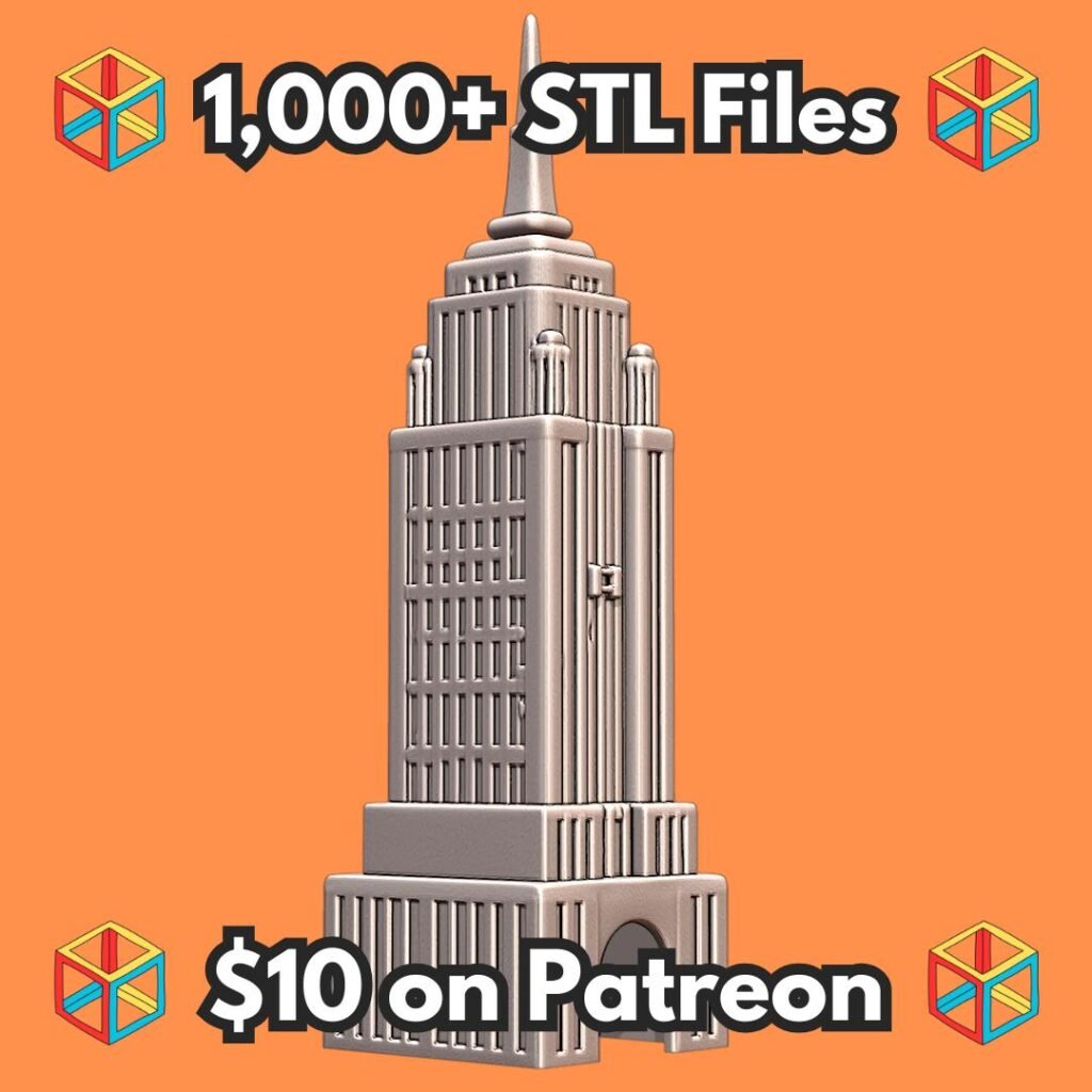 Empire Skyscraper Architectural Replica for Home Decor and Collectors MineeForm FDM 3D Print STL File