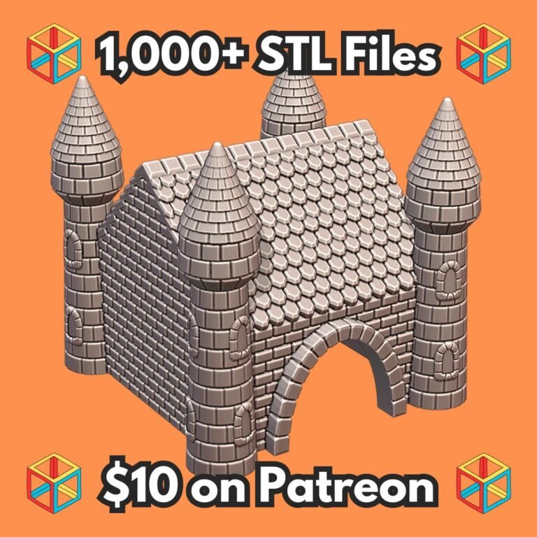 Fantasy Castle Themed Reptile Hamster Small Pet Animal Hide MineeForm FDM 3D Print STL File