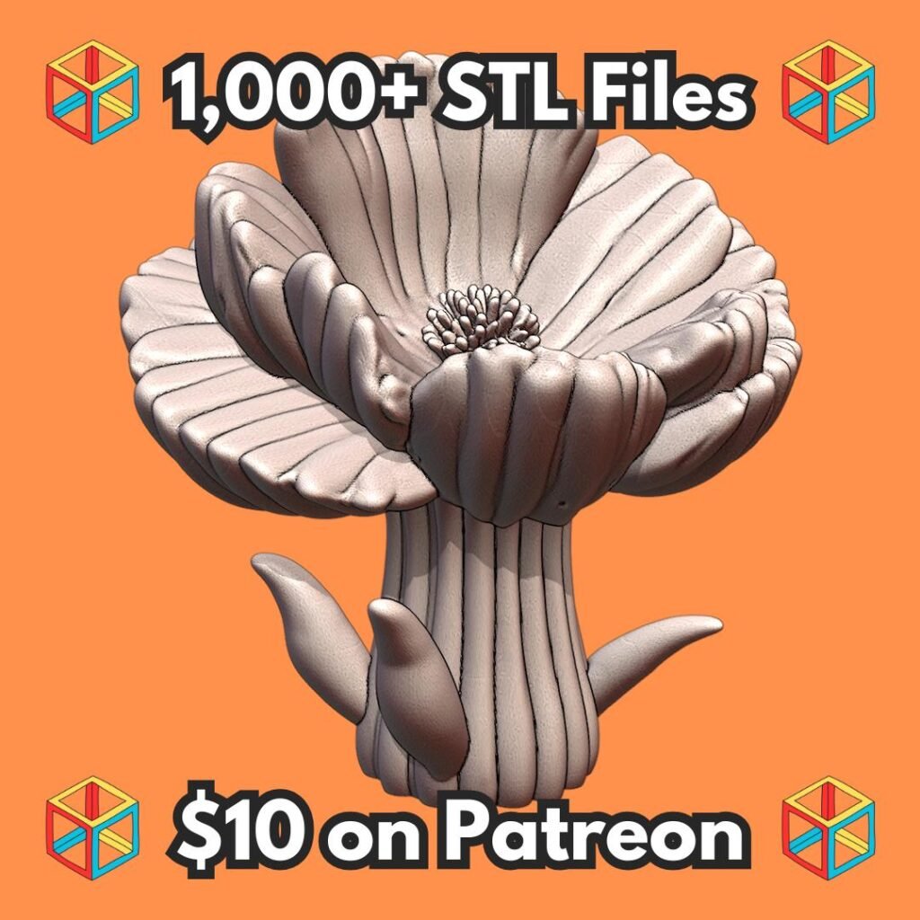 Futuristic Flower Shaped Planter for Unique Home Decor MineeForm FDM 3D Print STL File