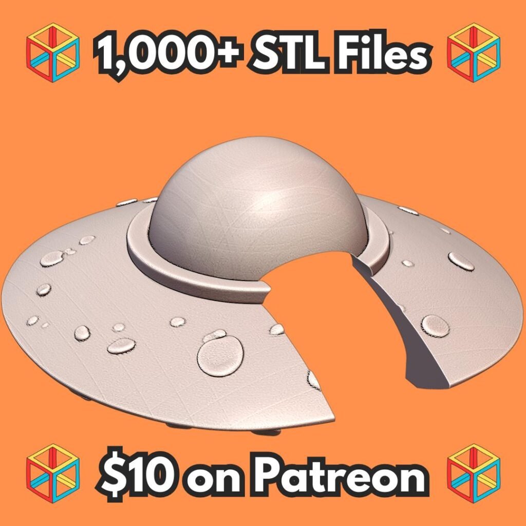 Futuristic UFO Shaped Reptile Hide for Terrariums MineeForm FDM 3D Print STL File
