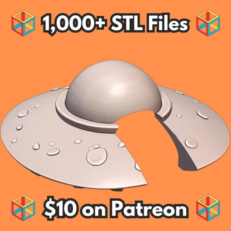 Futuristic UFO Shaped Reptile Hide for Terrariums MineeForm FDM 3D Print STL File