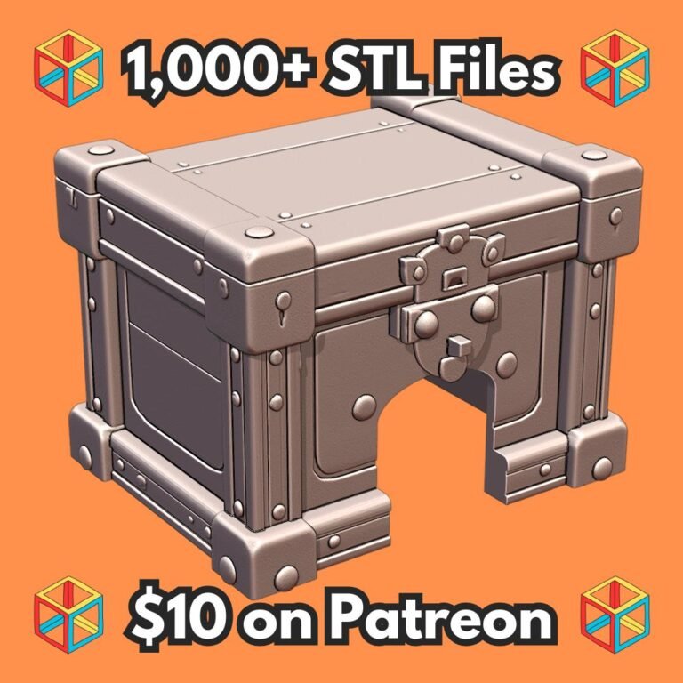 Medieval Treasure Chest Hide for Small Pets and Reptiles MineeForm FDM 3D Print STL File