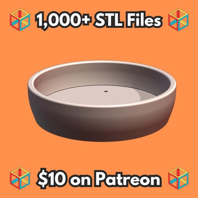 Minimalist Circular Bonsai Pot with Central Drain MineeForm FDM 3D Print STL File
