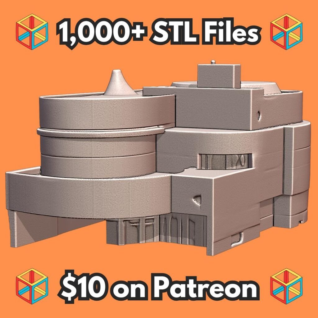 Modern Architectural Building Replica Model for Educational Display MineeForm FDM 3D Print STL File
