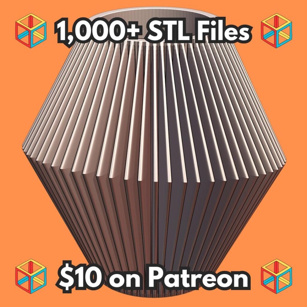 Modern Fluted Planter with Tapered Design for Indoor Decor MineeForm FDM 3D Print STL File