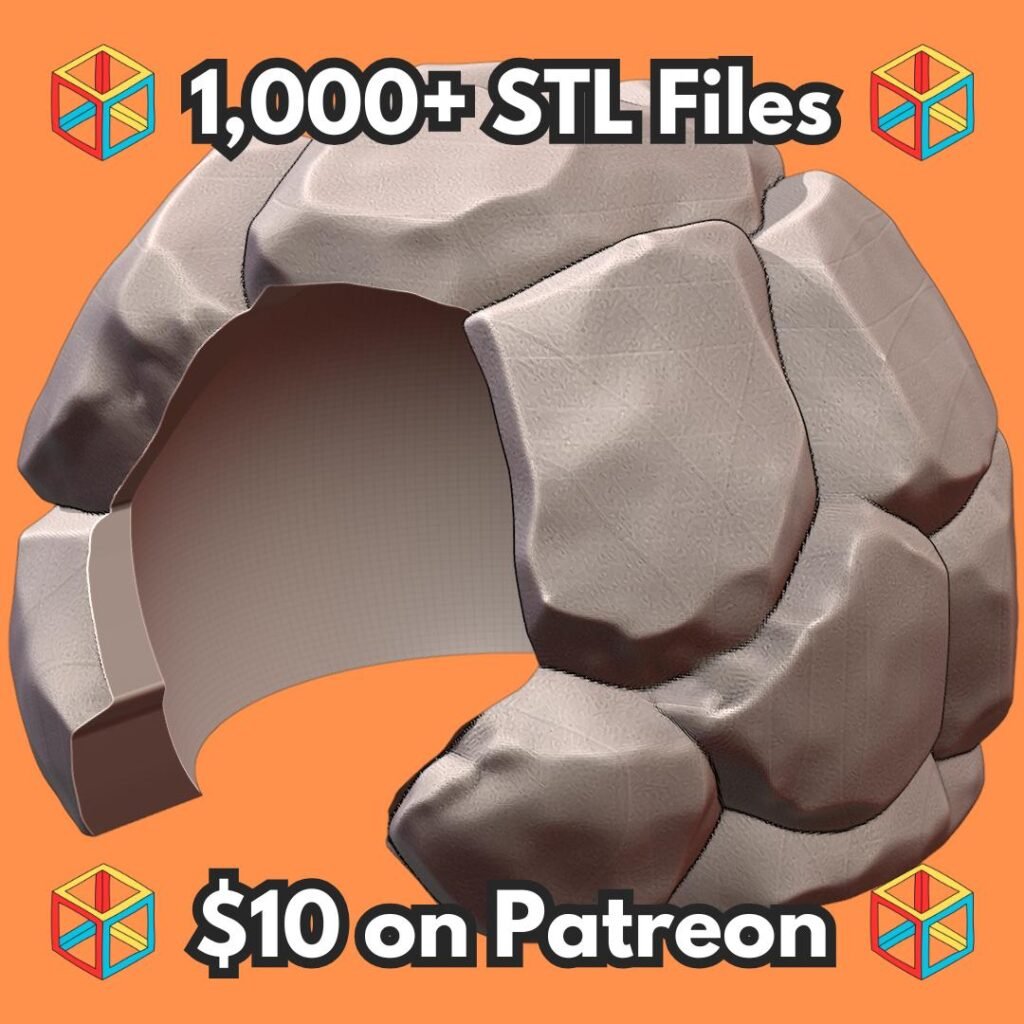 Rocky Dome Reptile Hide Shelter for Terrariums and Vivariums MineeForm FDM 3D Print STL File
