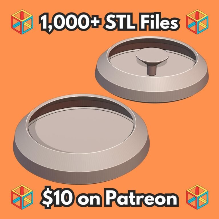 Round Anti-Escape Mealworm and Superworm Dish for Reptile Tanks MineeForm FDM 3D Print STL File