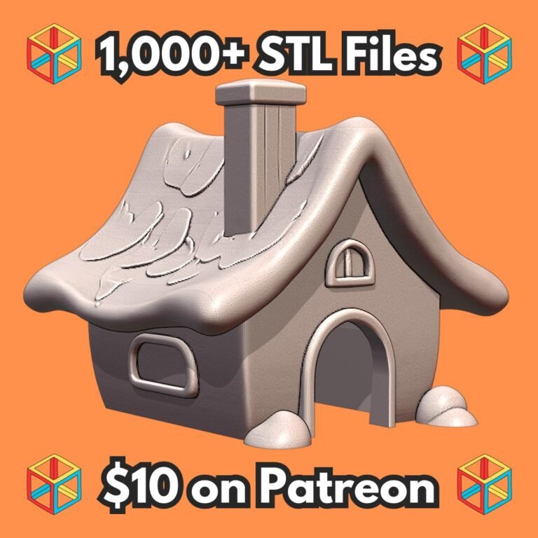 Rustic Cottage Pet Hide for Small Animals MineeForm FDM 3D Print STL File