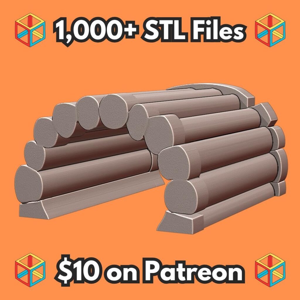 Rustic Log Tunnel Hideout for Small Pets and Reptiles MineeForm FDM 3D Print STL File