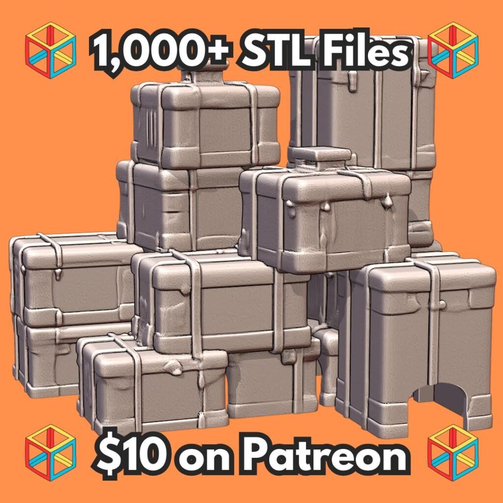 Stacked Vintage Suitcase Hideaway for Small Pets and Reptiles MineeForm FDM 3D Print STL File