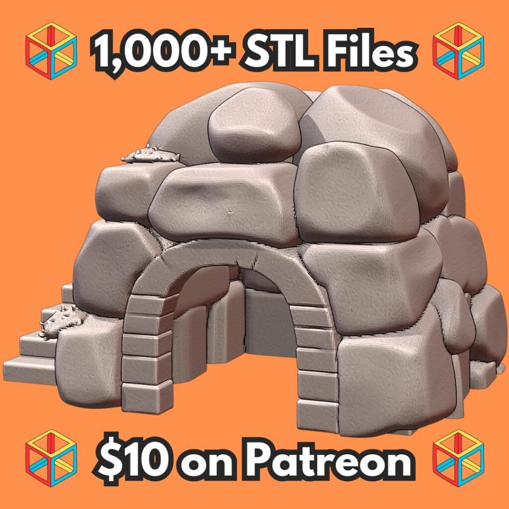 Stone Igloo Pet Hide for Reptiles and Small Animals MineeForm FDM 3D Print STL File