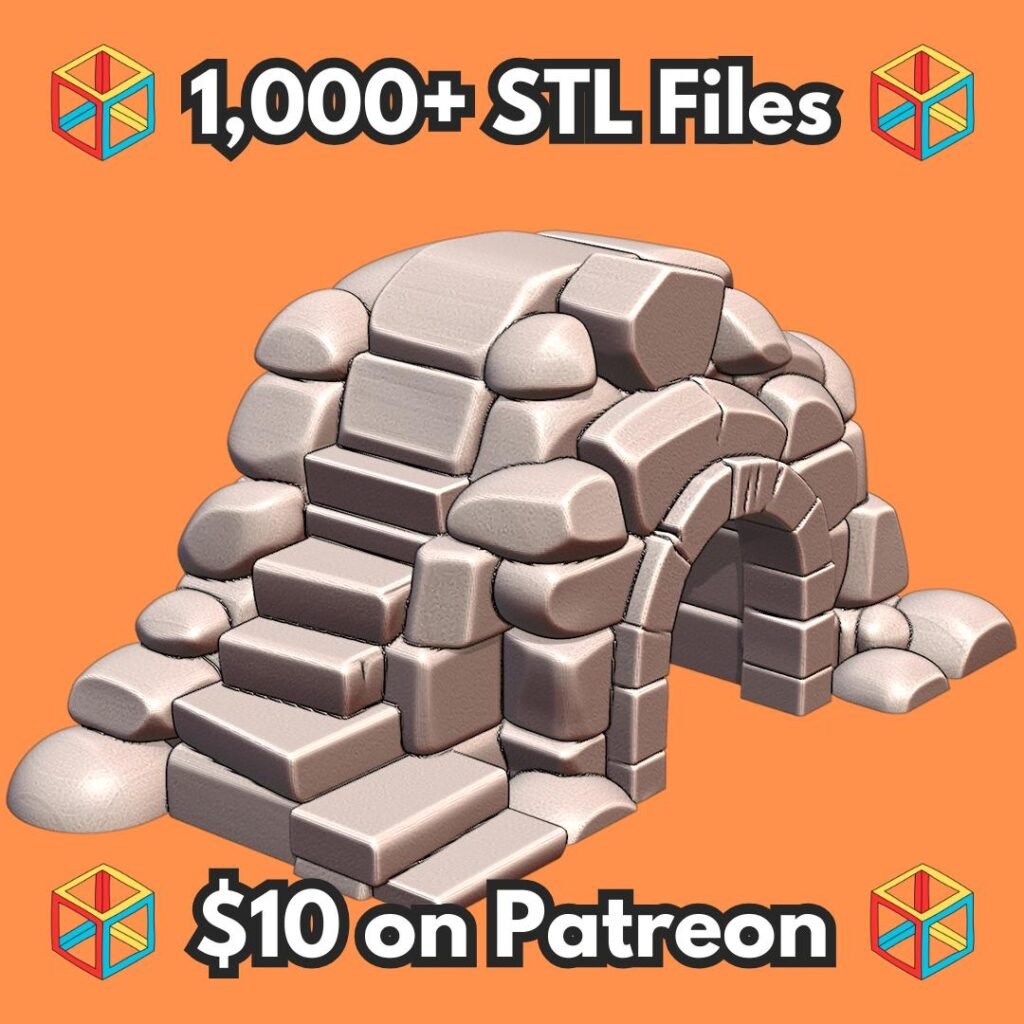 Stone Igloo Pet Hide with Natural Rock Design for Small Animals MineeForm FDM 3D Print STL File