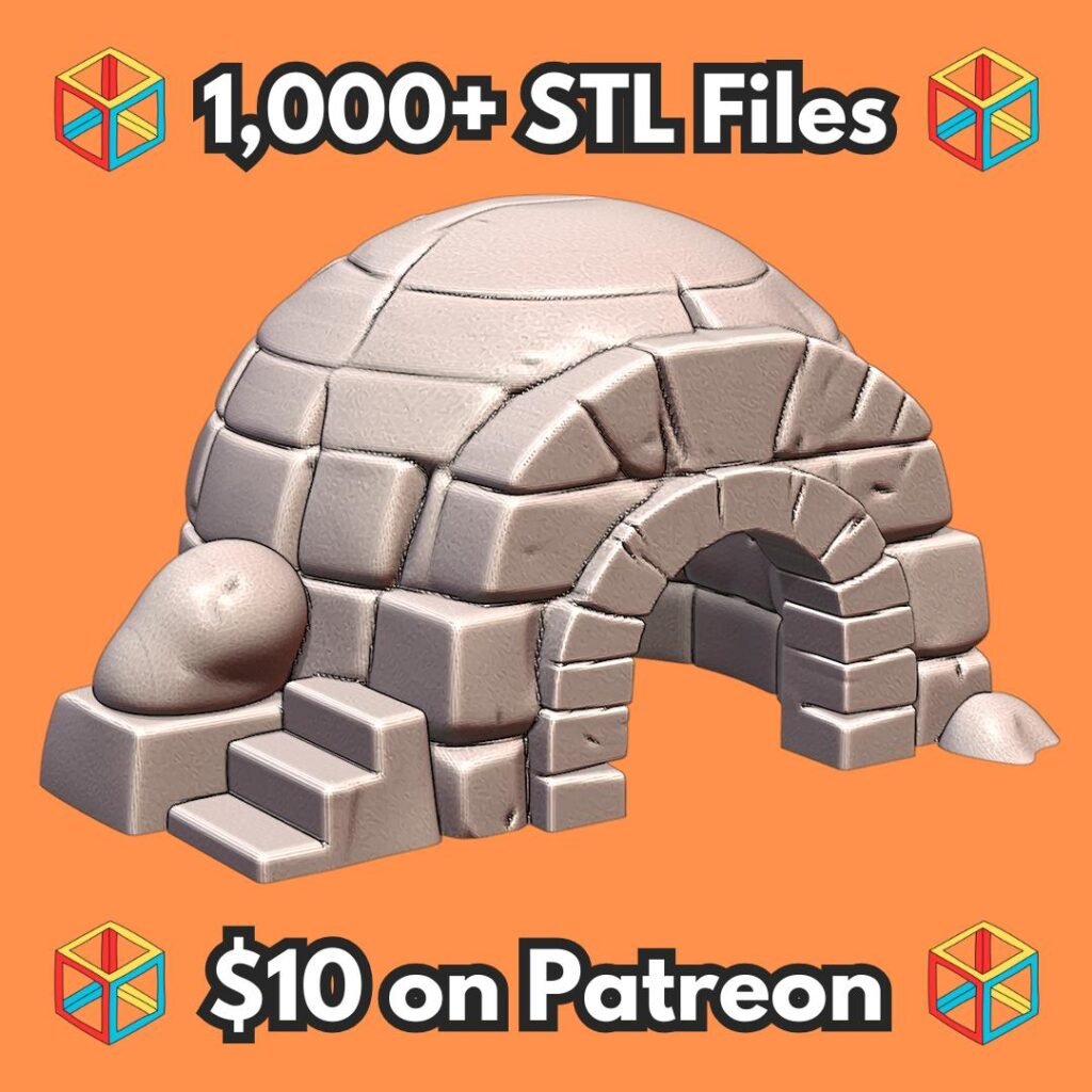 Stone Igloo Reptile Hide for Terrariums and Small Pets MineeForm FDM 3D Print STL File