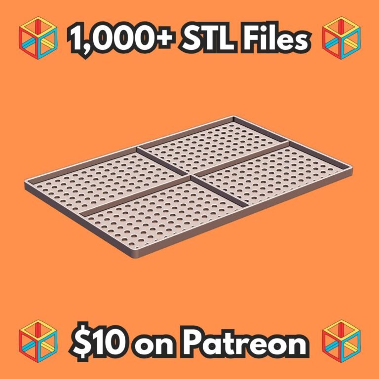 Ventilated Mesh for Frog and Small Pet Enclosures MineeForm FDM 3D Print STL File