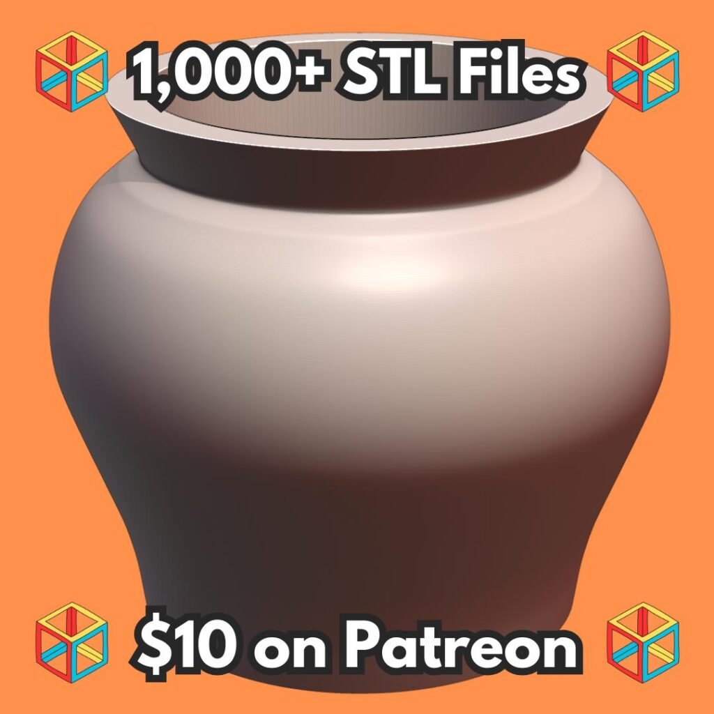 Wide Rimmed Ceramic Style Planter with Smooth Curved Design MineeForm FDM 3D Print STL File