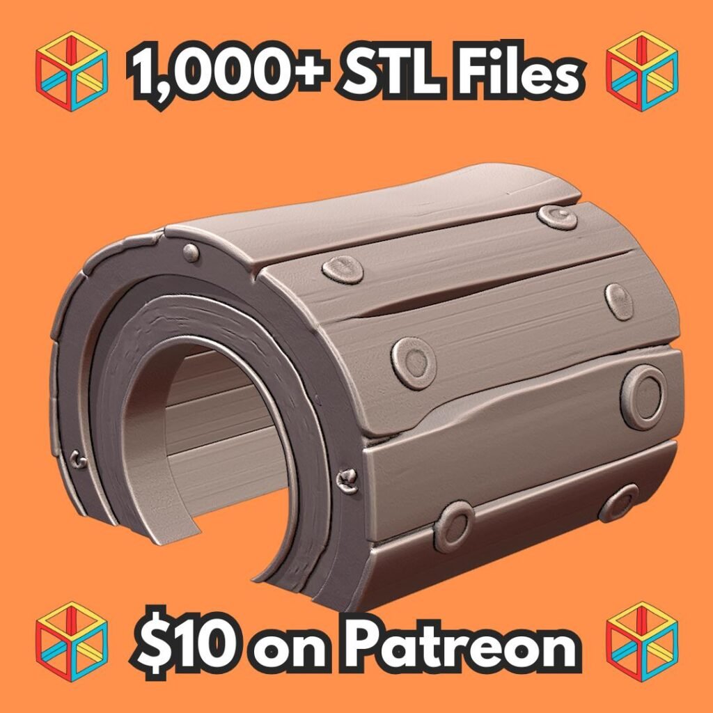 Wooden Log Tunnel Hideaway for Small Pets and Reptiles MineeForm FDM 3D Print STL File