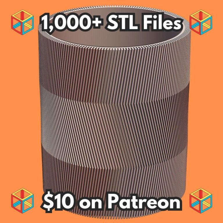 Zig Zag Fluted Planter for Indoor Plants MineeForm FDM 3D Print STL File