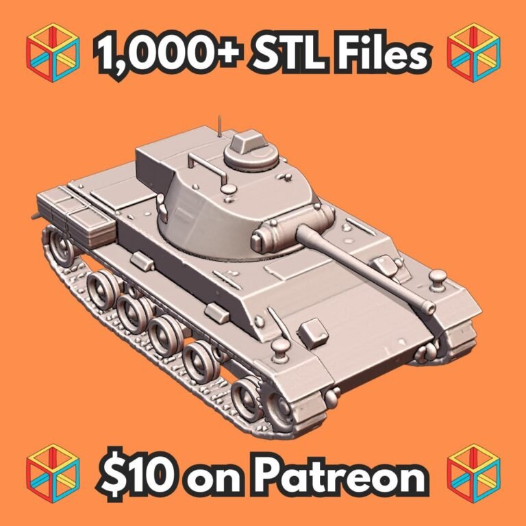28mm Sturmgeschütz III German Assault Gun WWII Tank Model MineeForm FDM 3D Print STL File