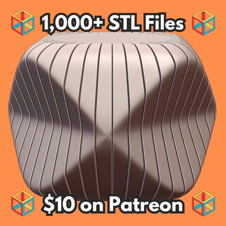 Contemporary Rippled Planter with Geometric Design for Modern Decor Vase Mode MineeForm FDM 3D Print STL File
