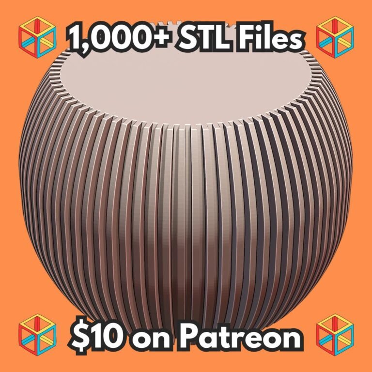Elegant Ribbed Round Planter for Modern Indoor Decor Vase Mode MineeForm FDM 3D Print STL File