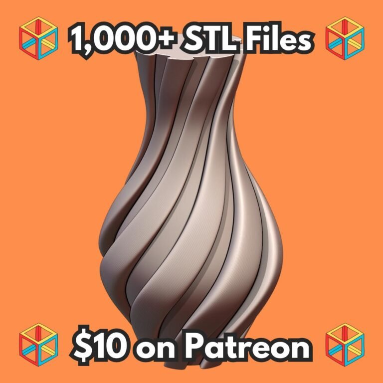 Elegant Swirling Planter with Curved Ribbed Design Vase Mode MineeForm FDM 3D Print STL File