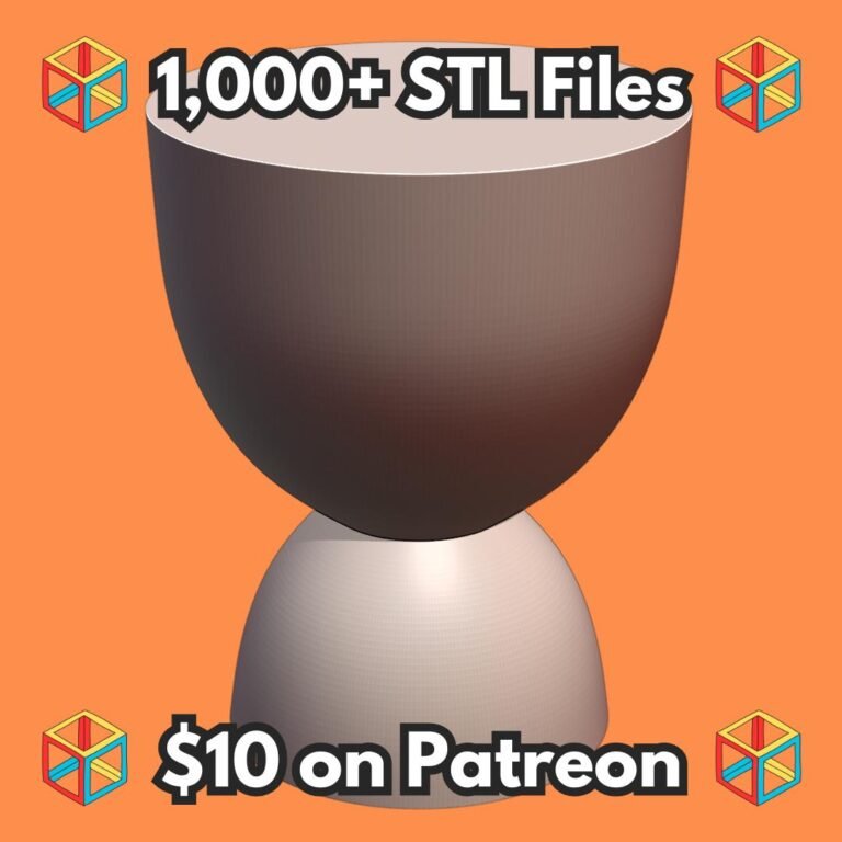 Mid-Century Modern Stacked Planter with Inverted Base Vase Mode MineeForm FDM 3D Print STL File
