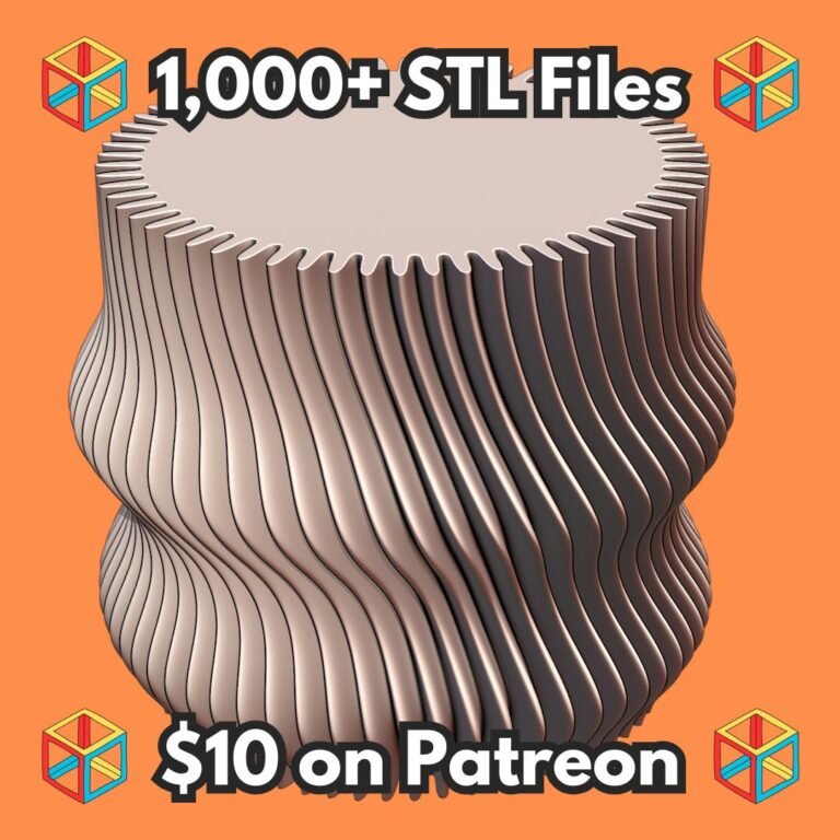 Rippled Wave Design Planter for Modern Indoor Decor Vase Mode MineeForm FDM 3D Print STL File