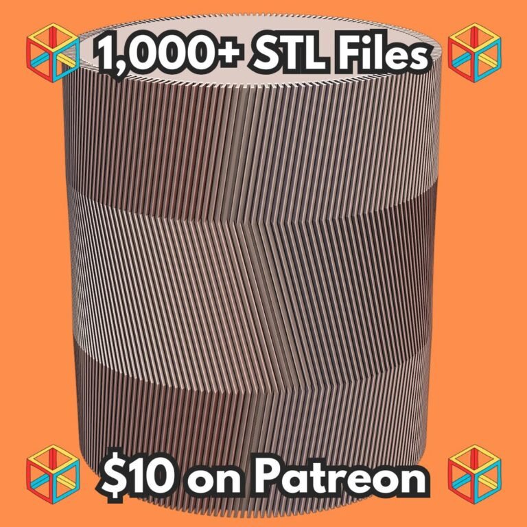 Zig Zag Fluted Planter for Indoor Plants Vase Mode MineeForm FDM 3D Print STL File